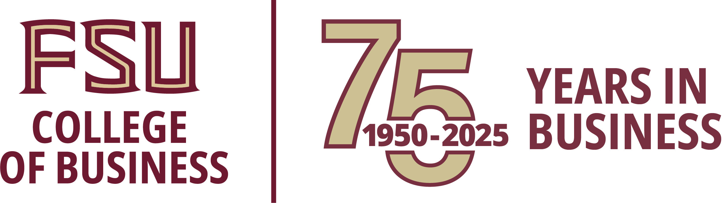 College of Business 75th Anniversary logo